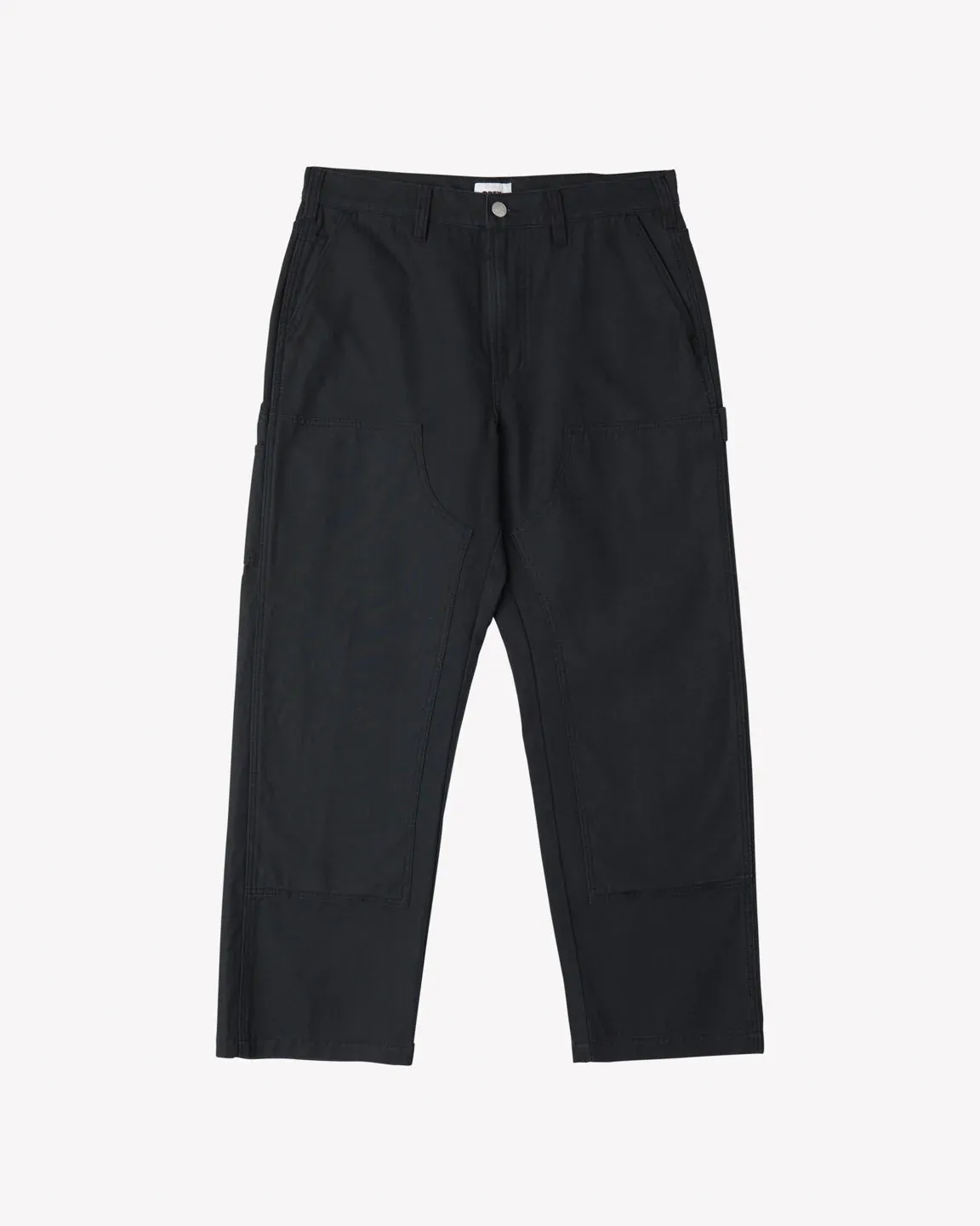 Obey Big Timer Twill Double Knee Carpenter Pant - Black
