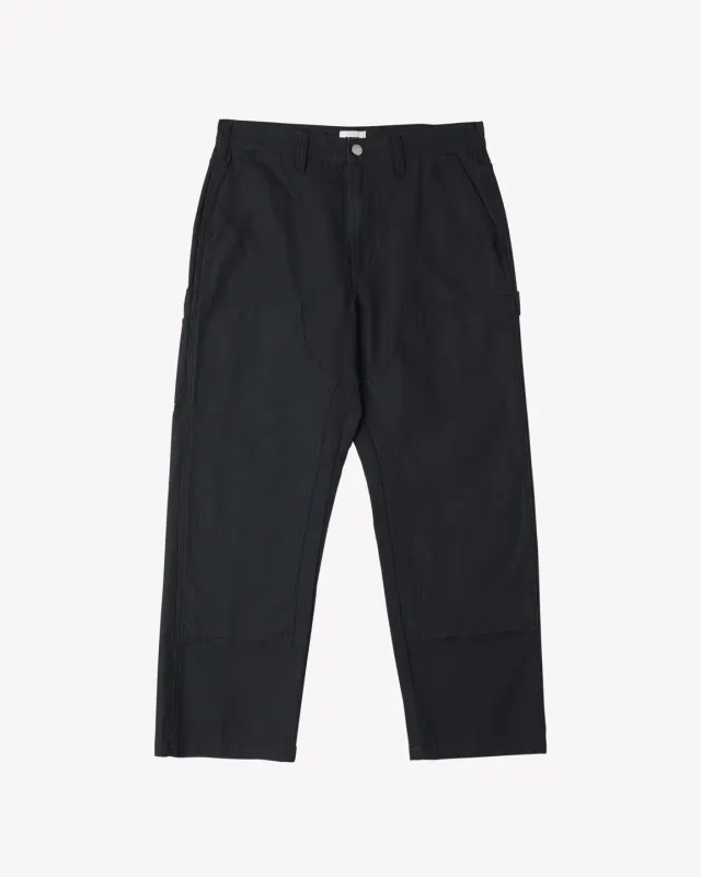Obey Big Timer Twill Double Knee Carpenter Pant - Black