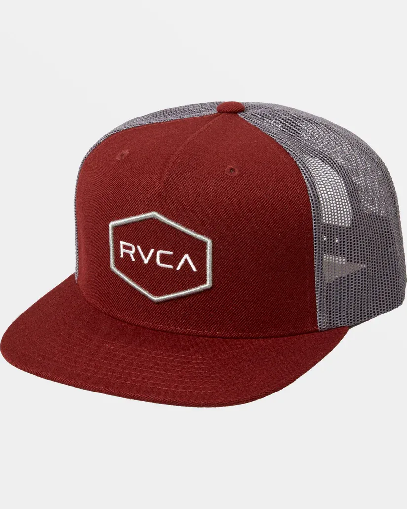 RVCA Commonwealth Trucker Hat - Wine