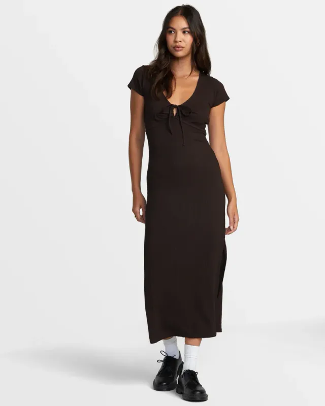RVCA Smitten Dress - Chocolate
