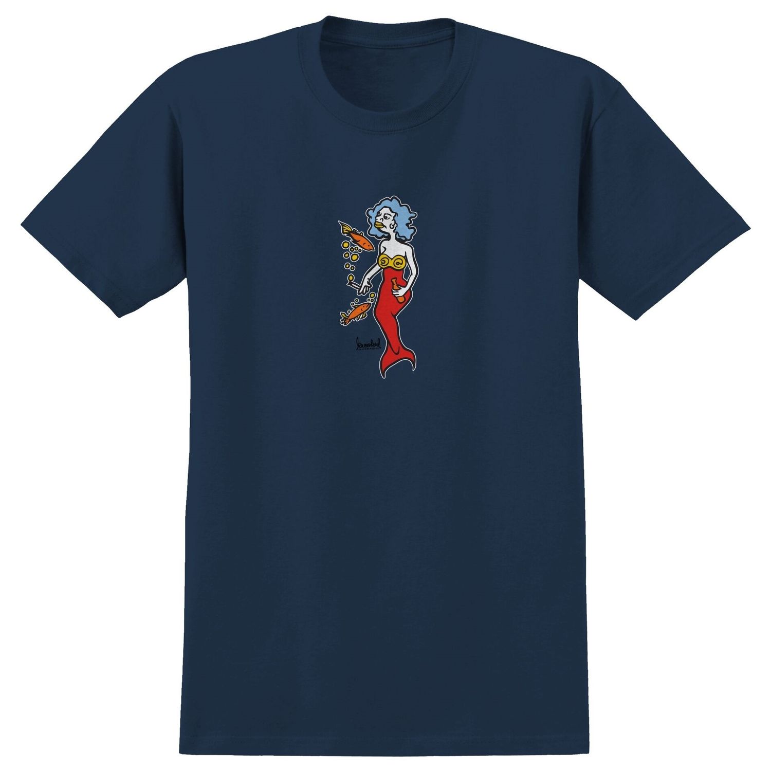 Krooked Mermaid Tee - True Navy