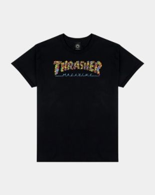 Thrasher Smile By Spanky Tee - Black