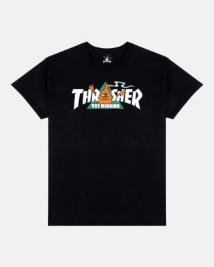 Thrasher x Toy Machine Pyramid Tee - Black