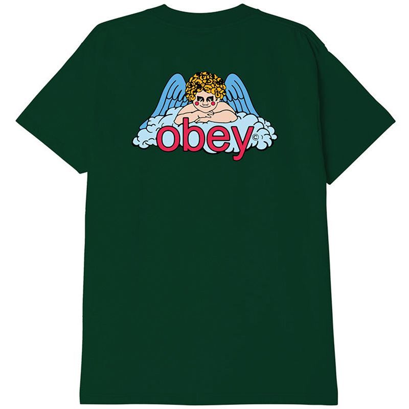 Obey Heaven Angel Classic Tee - Forest