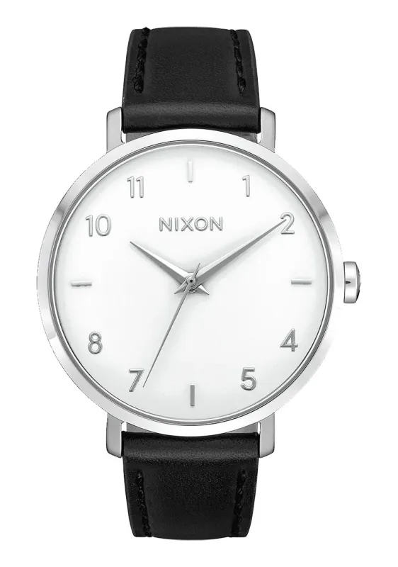Nixon Arrow Leather - Silver/White/Black