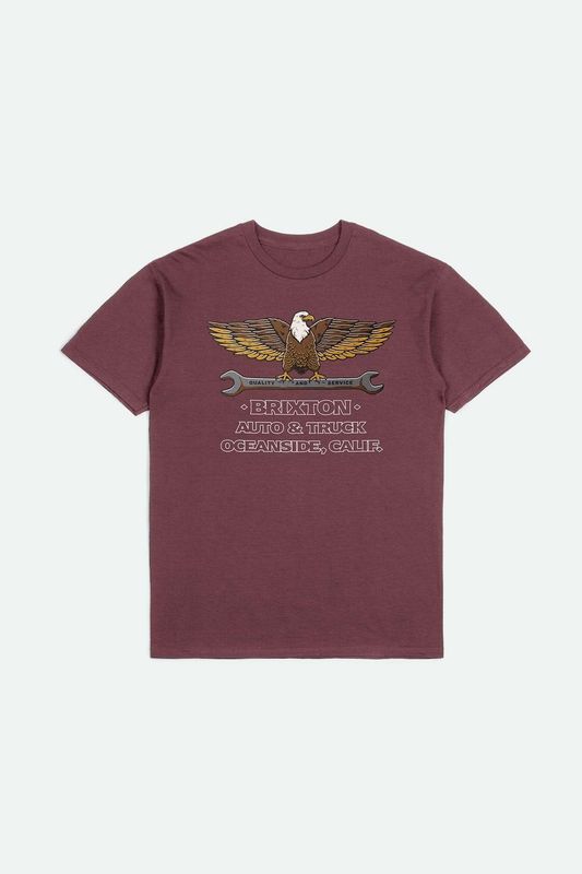 Brixton Repair Tee - Mahogany Wash