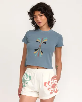 RVCA Lauryn Alvarez 411 Tee - Vintage Navy