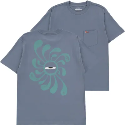 RVCA LA Eye Swirl Pocket Tee - Vintage Navy
