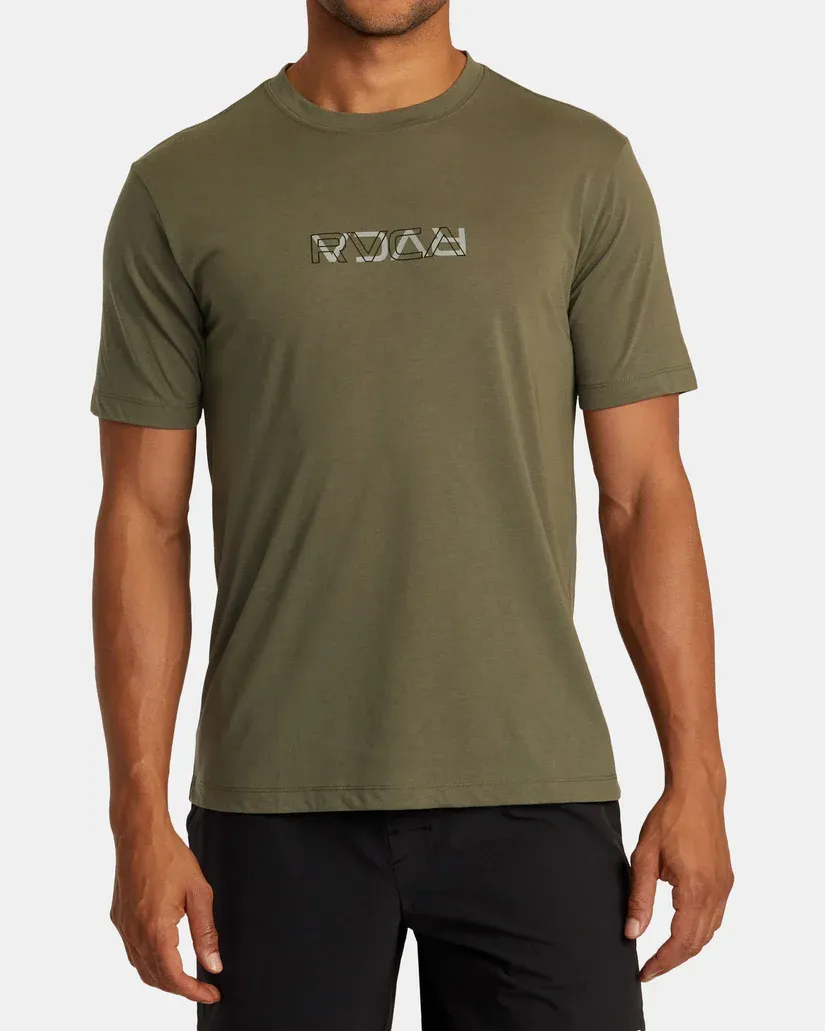 RVCA Layer Flip Tee - Olive