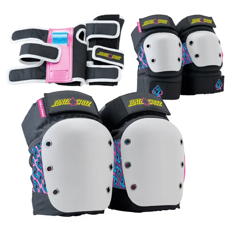 Pro-Tec Street JR 3-Pack Pad Set - Santa Cruz