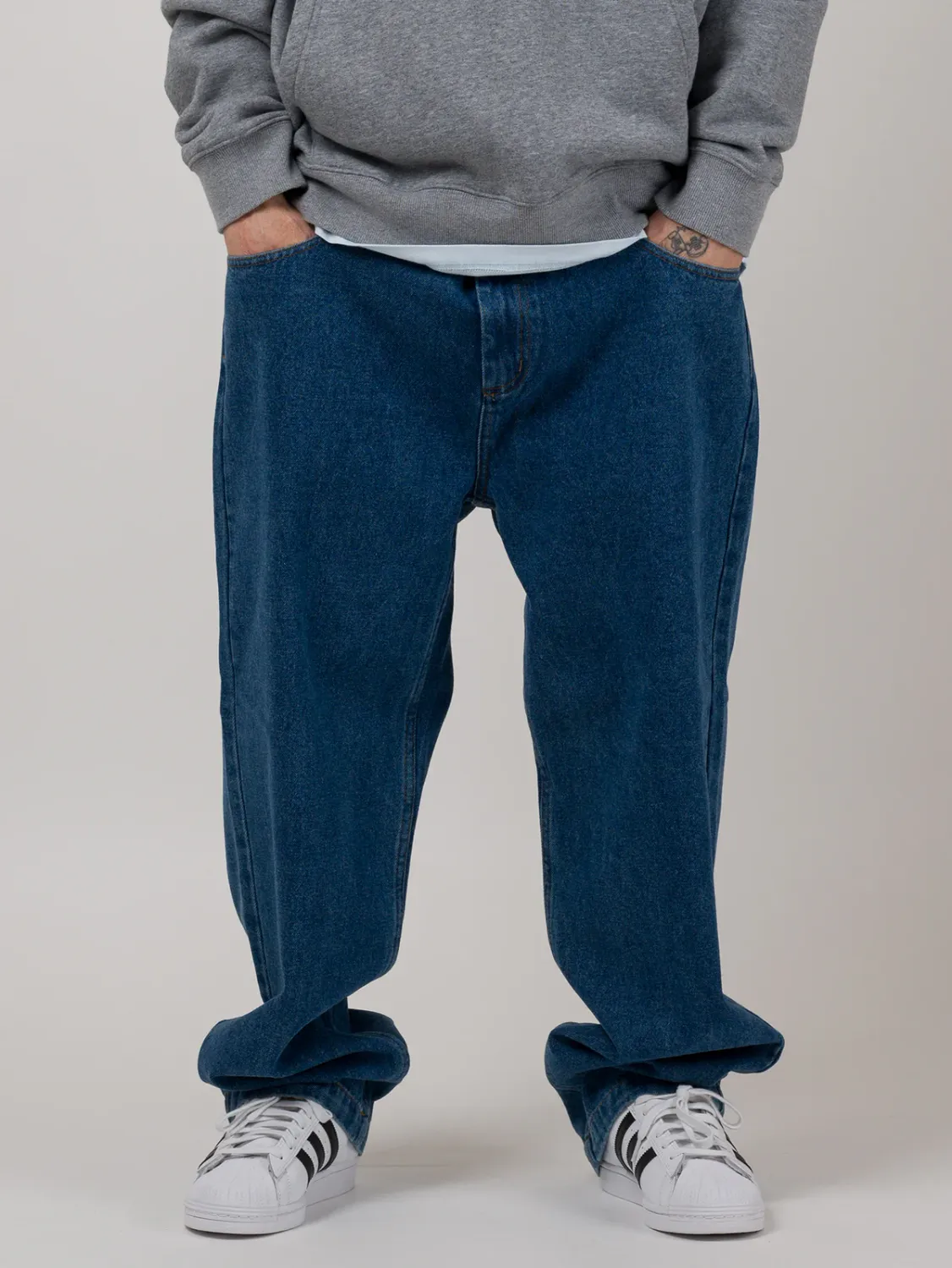 Loviah OG Baggy 5 Pocket Denim - Indigo Med Wash