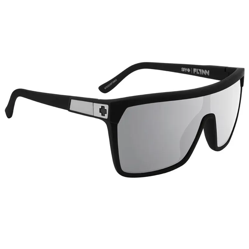 Spy Flynn Soft Matte Black - Grey/Green Polar Silver Mirror