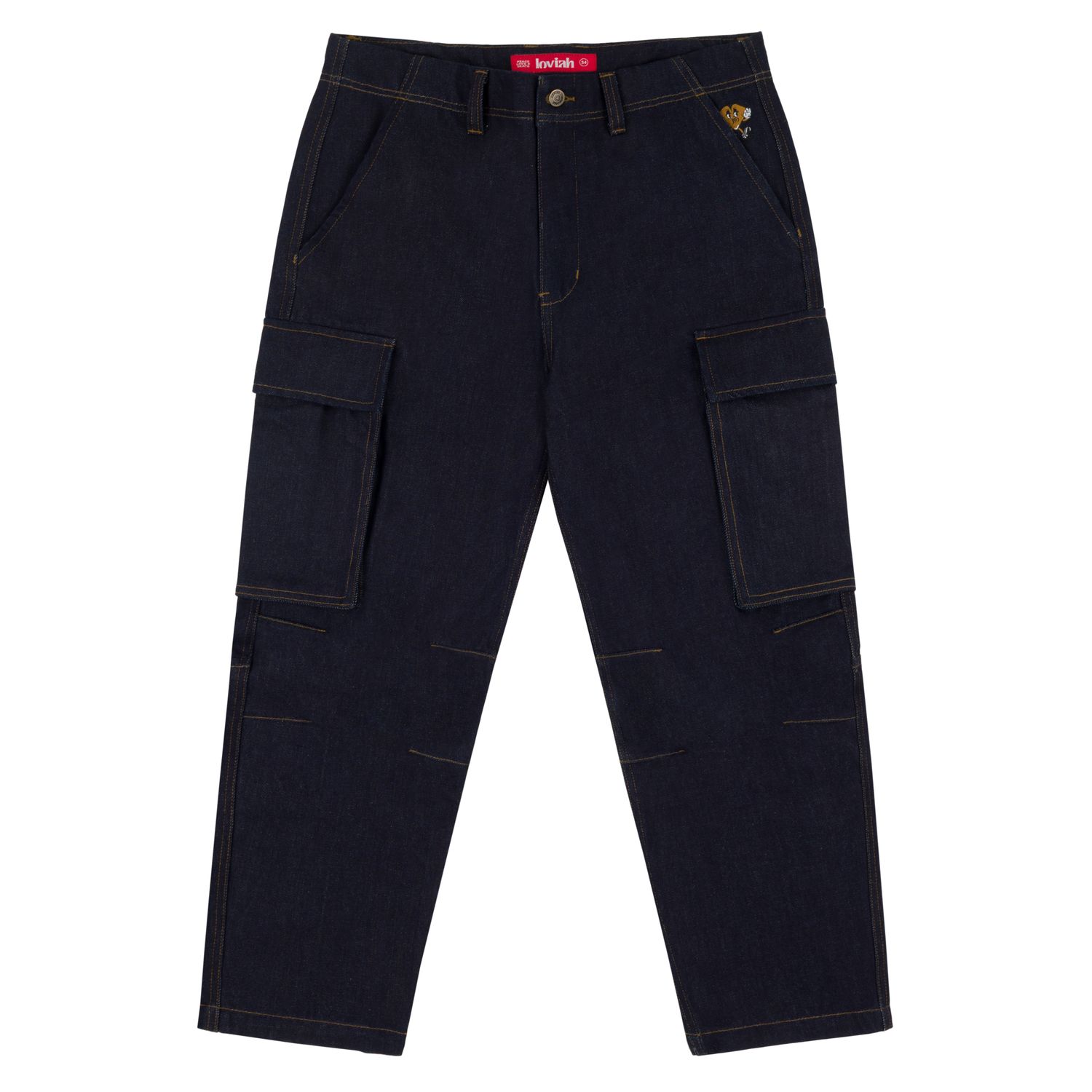 Loviah Heavy Duty Cargo Denim - Raw Indigo