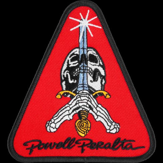 Powell Patch Skull &amp; Sword - Red
