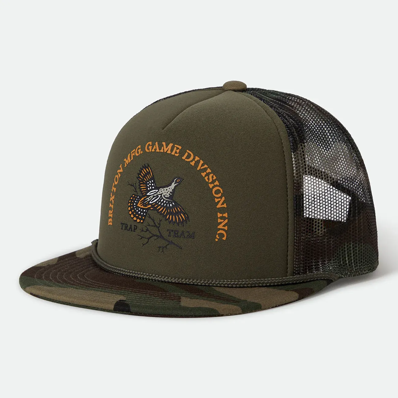 Brixton Game Trucker - Camo/Olive