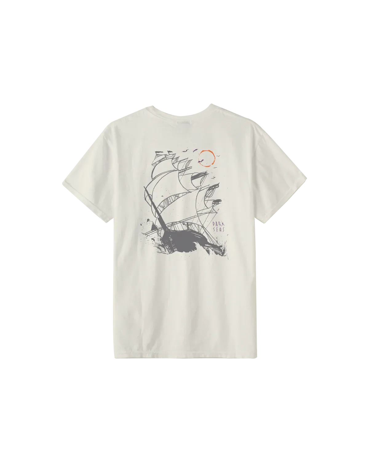 Dark Seas Voyage Pigment Tee - Antique White L