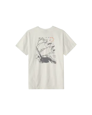Dark Seas Voyage Pigment Tee - Antique White L