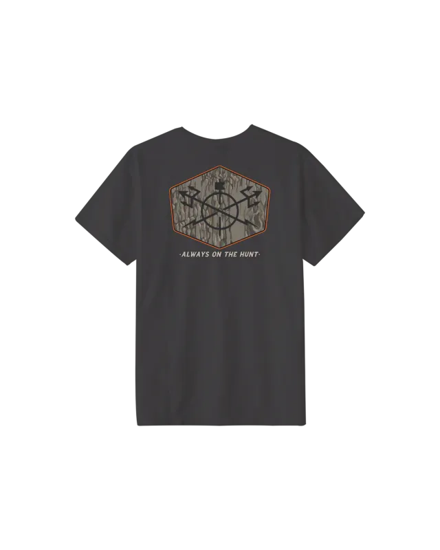 Dark Seas Solid Oak Pigment Tee - Bristol Black L