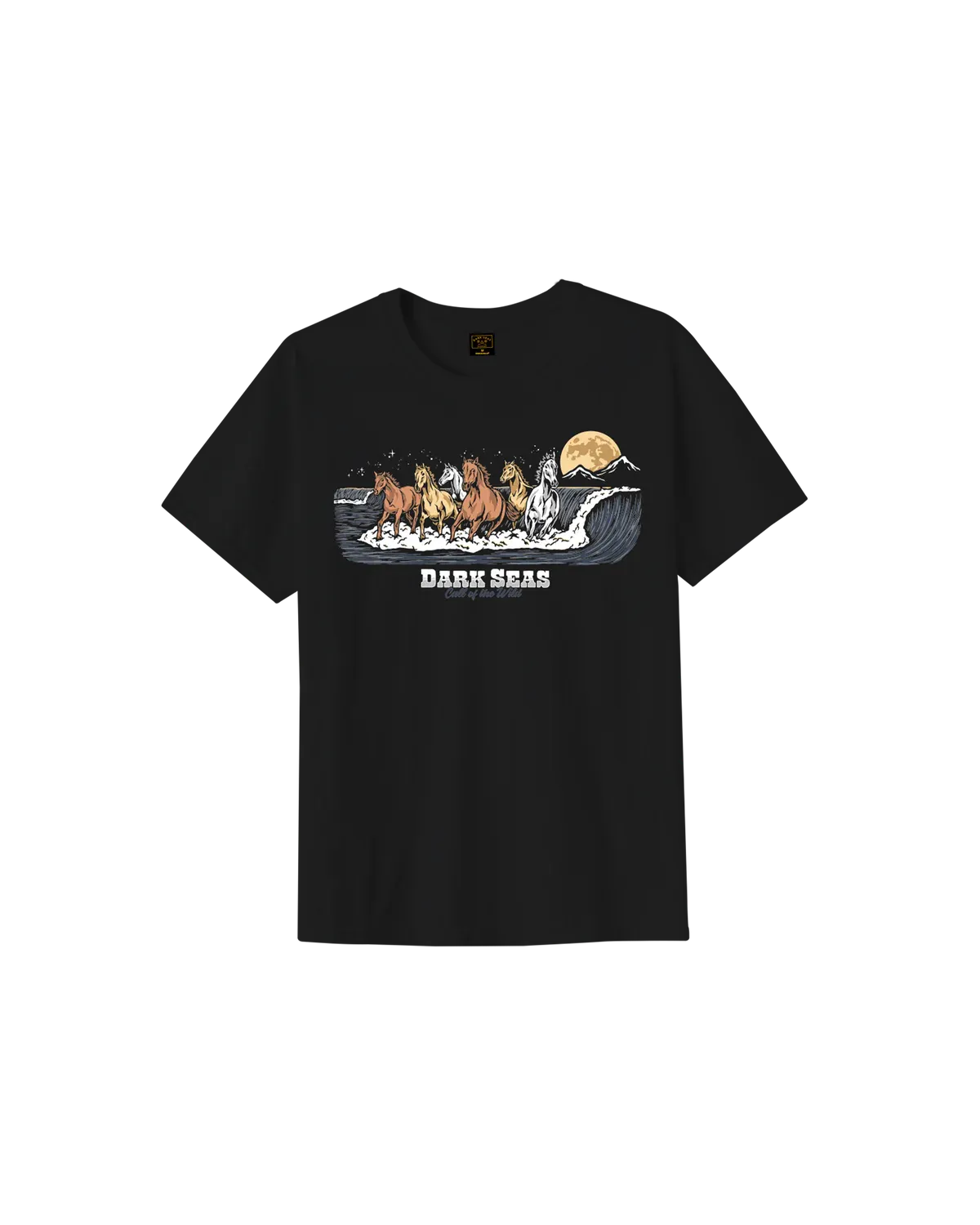 Dark Seas Wave Runners Pigment Tee - Black L