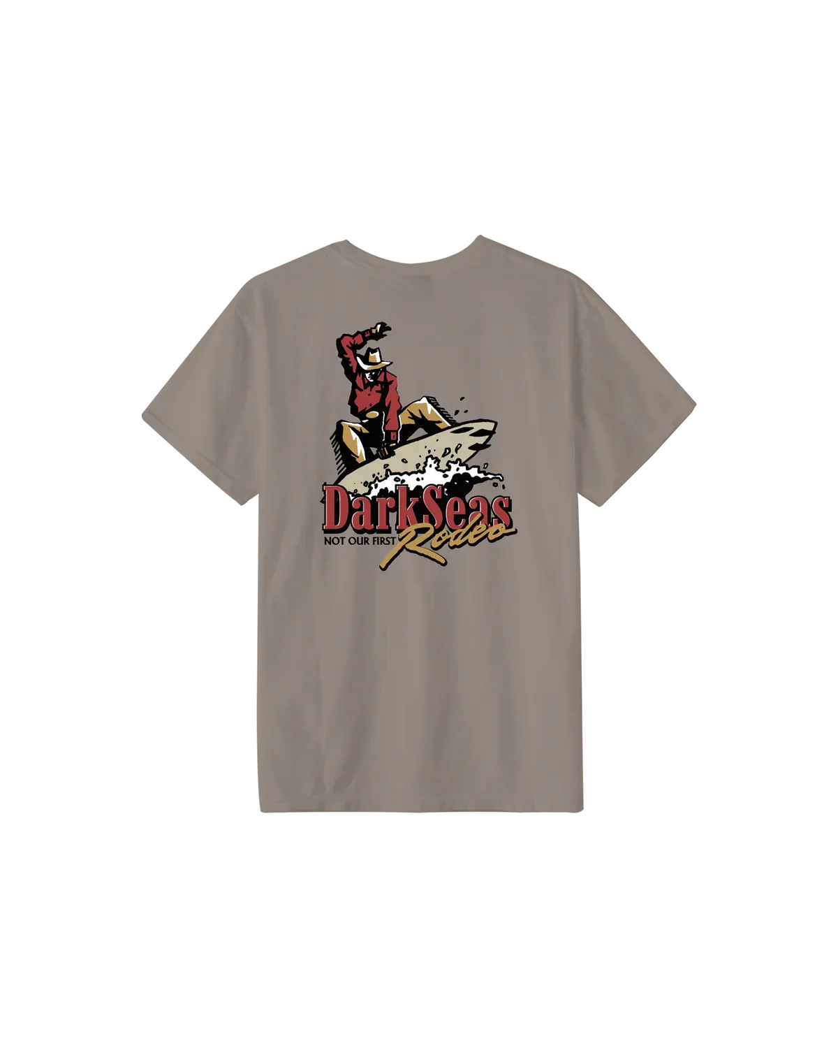 Dark Seas Rodeo Pigment Tee - Vintage Khaki L