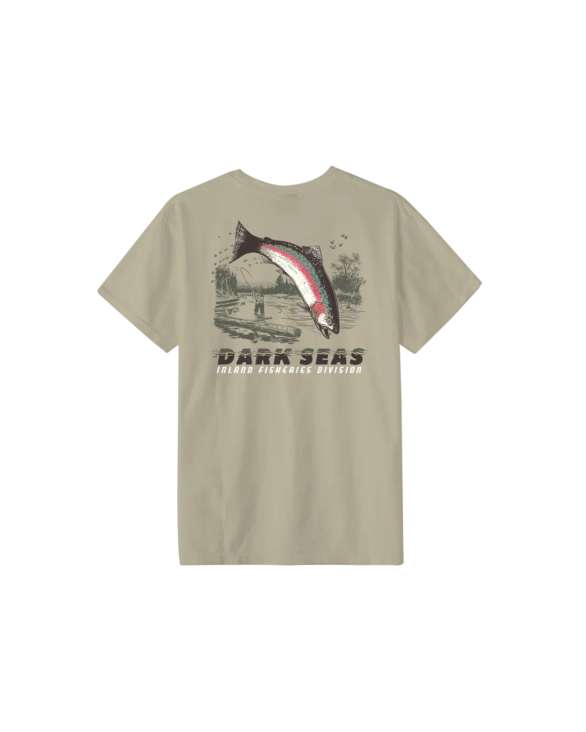 Dark Seas Rainbow Pigment Tee - Tidal Foam L