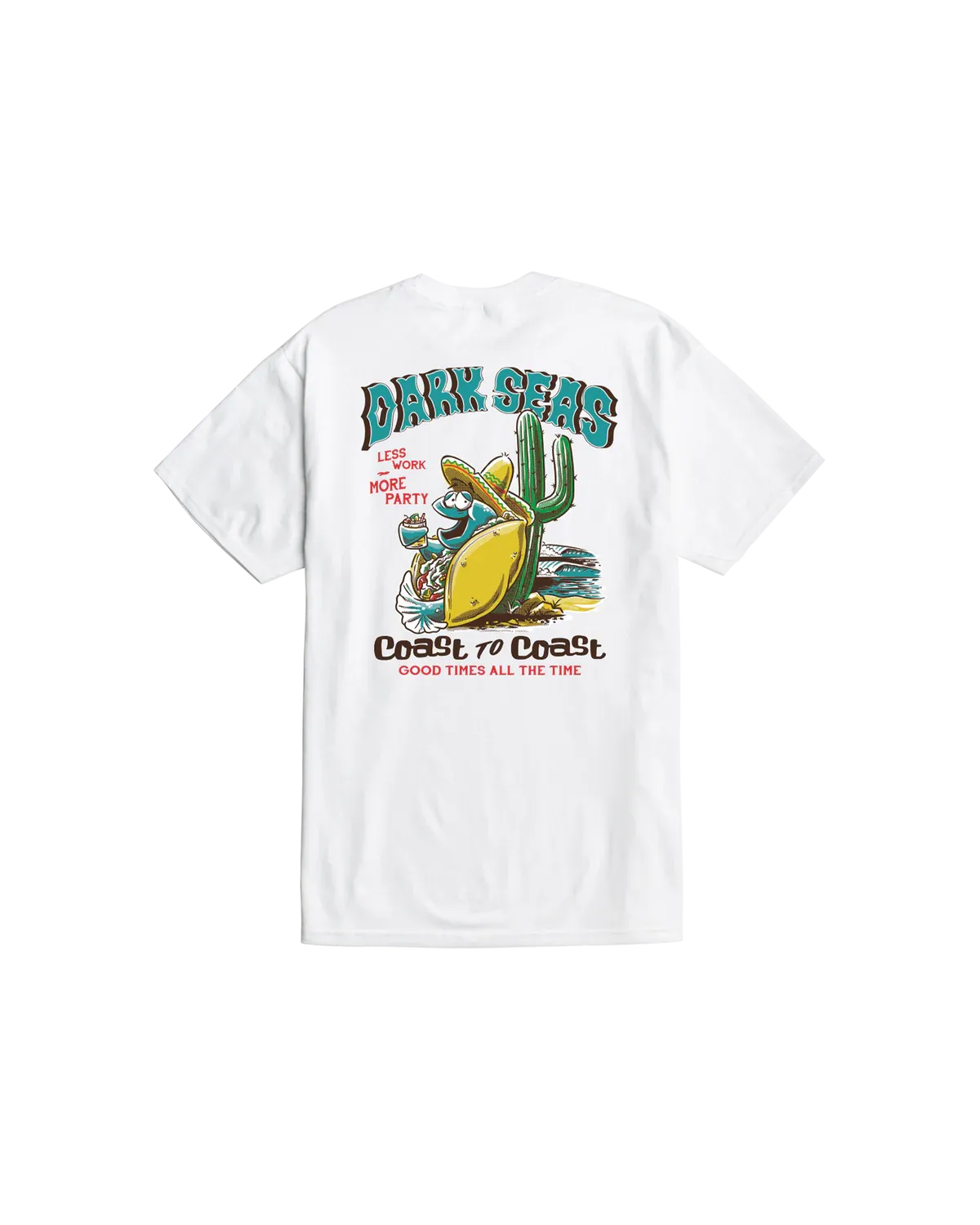 Dark Seas More Party Premium Tee - White L