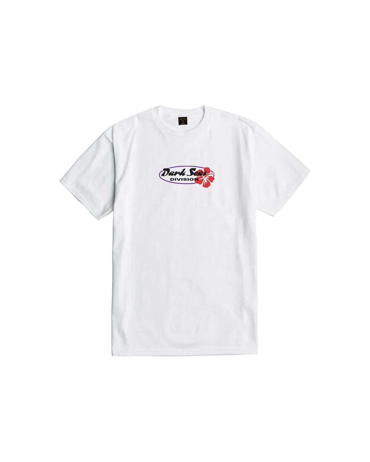 Dark Seas Hibiscus Tee - White L