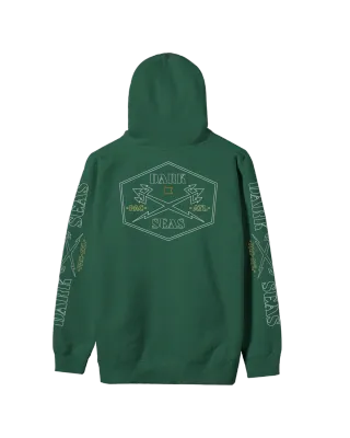 Dark Seas Pinback Fleece - Alpine Green L