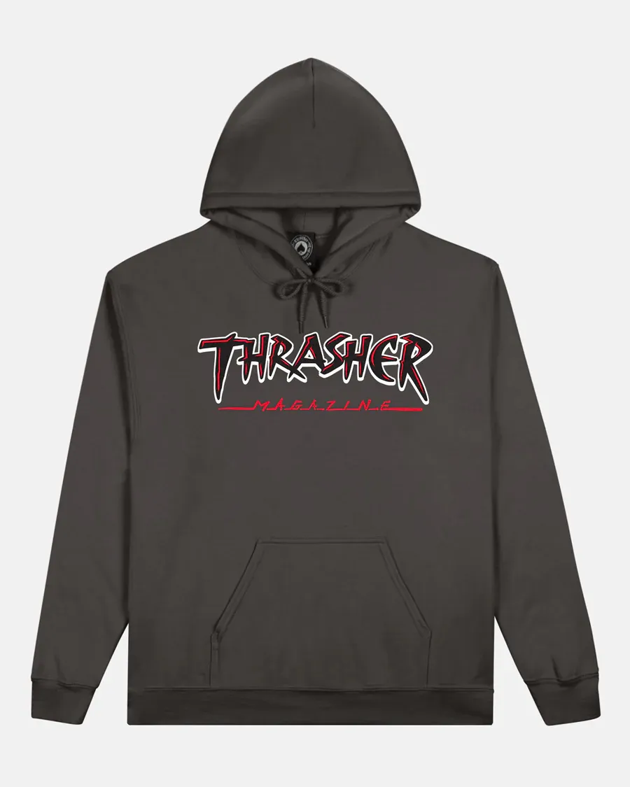 Thrasher Slash Hood - Charcoal