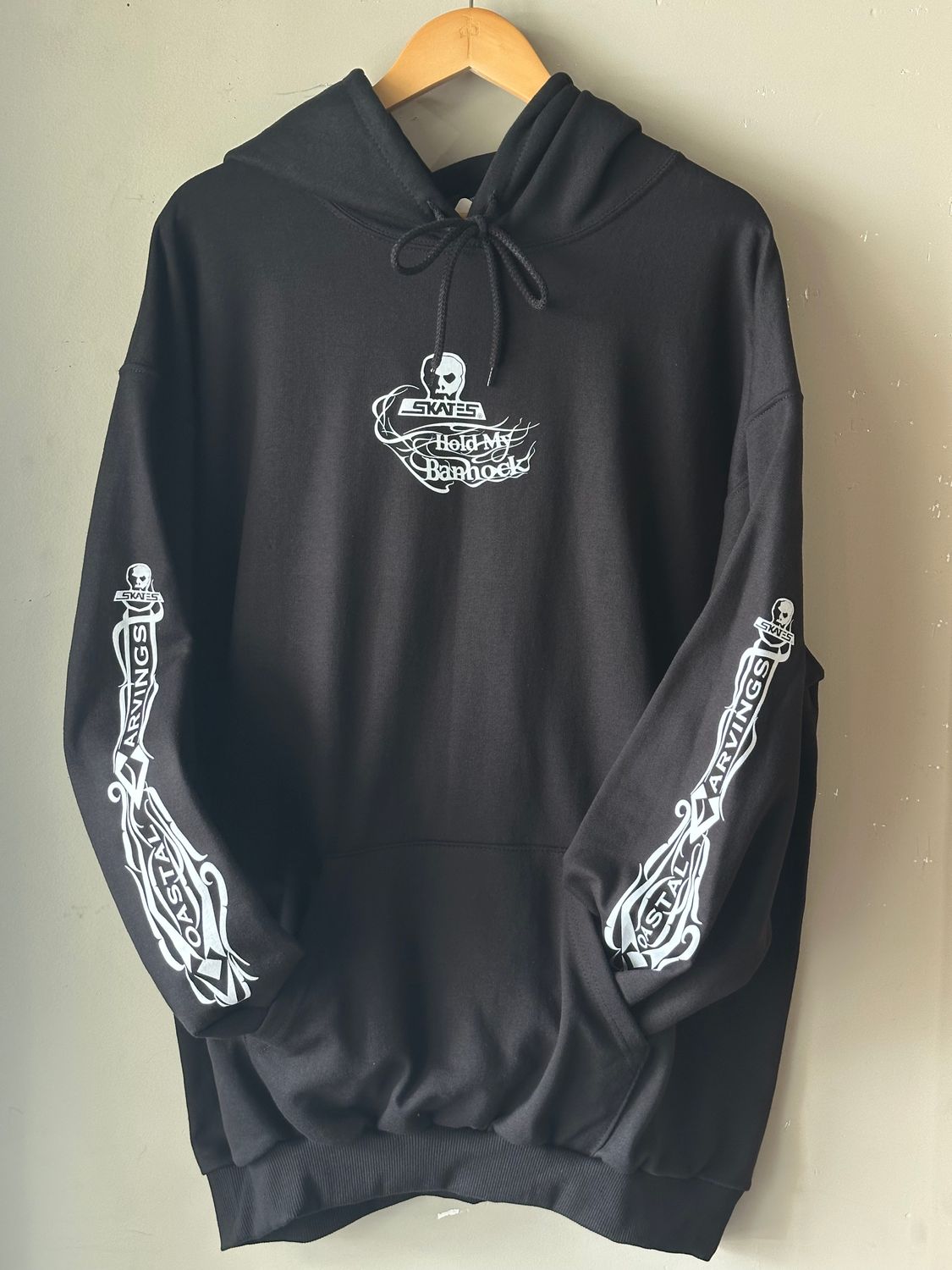 Skull Skates x Coastal Carvings Hood - Black