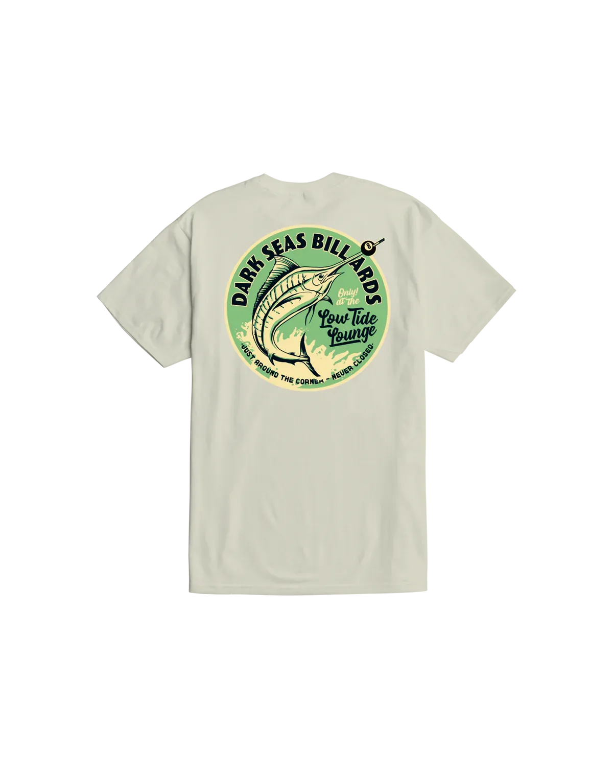 Dark Seas Eight Ball Tee - Cream