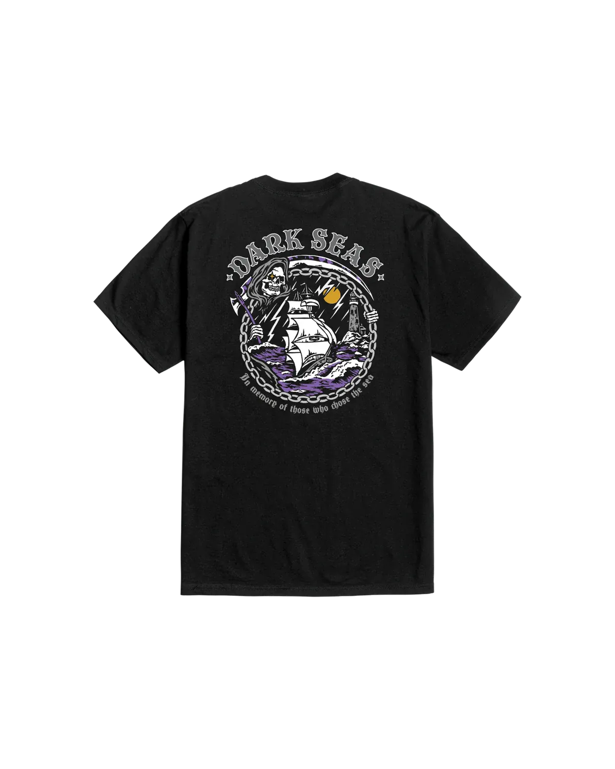 Dark Seas Chose The Sea Tee - Black