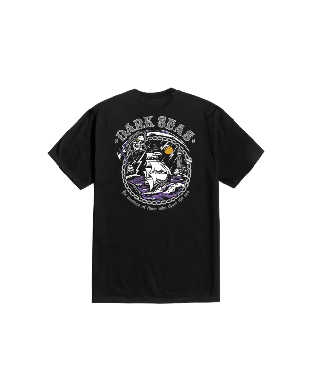 Dark Seas Chose The Sea Tee - Black