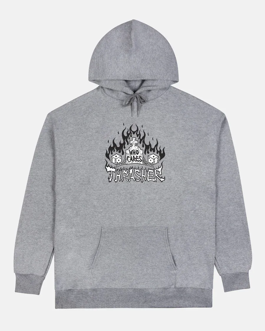 Thrasher Who Cares by Neckface Hood - Grey