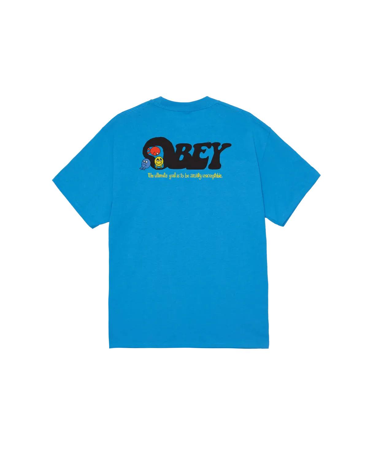 Obey Earth Drop Out Tee - Azure Blue