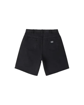 Obey Bigwig Baggy Denim Short - Faded Black