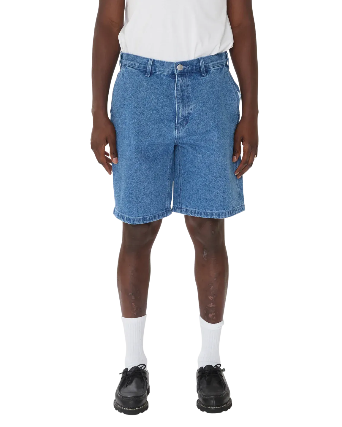 Obey Bigwig Baggy Denim Short - Light Indigo