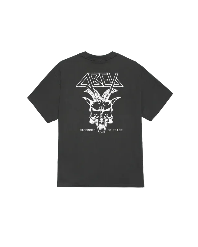 Obey Harbinger Of Peace Tee - Vintage Black