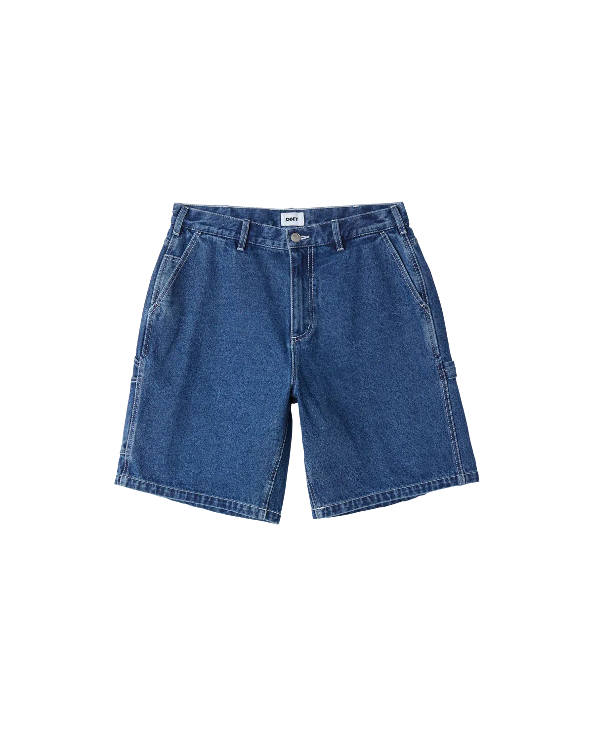 Obey Bigwig Denim Carpenter Short - Stone Wash
