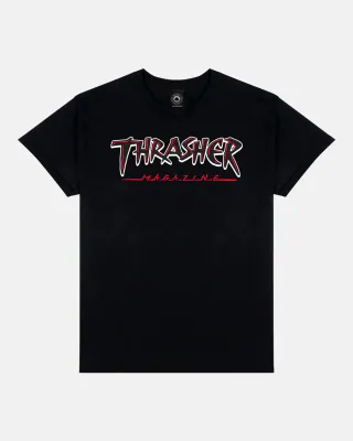 Thrasher Slash Tee - Black