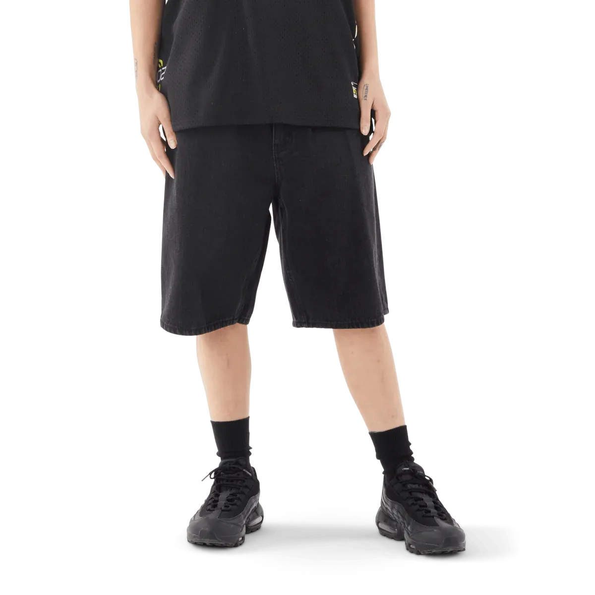 Huf Cromer Shorts - Washed Black