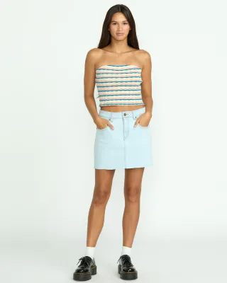 Volcom Dropping In Skirt - Cruzer Blue