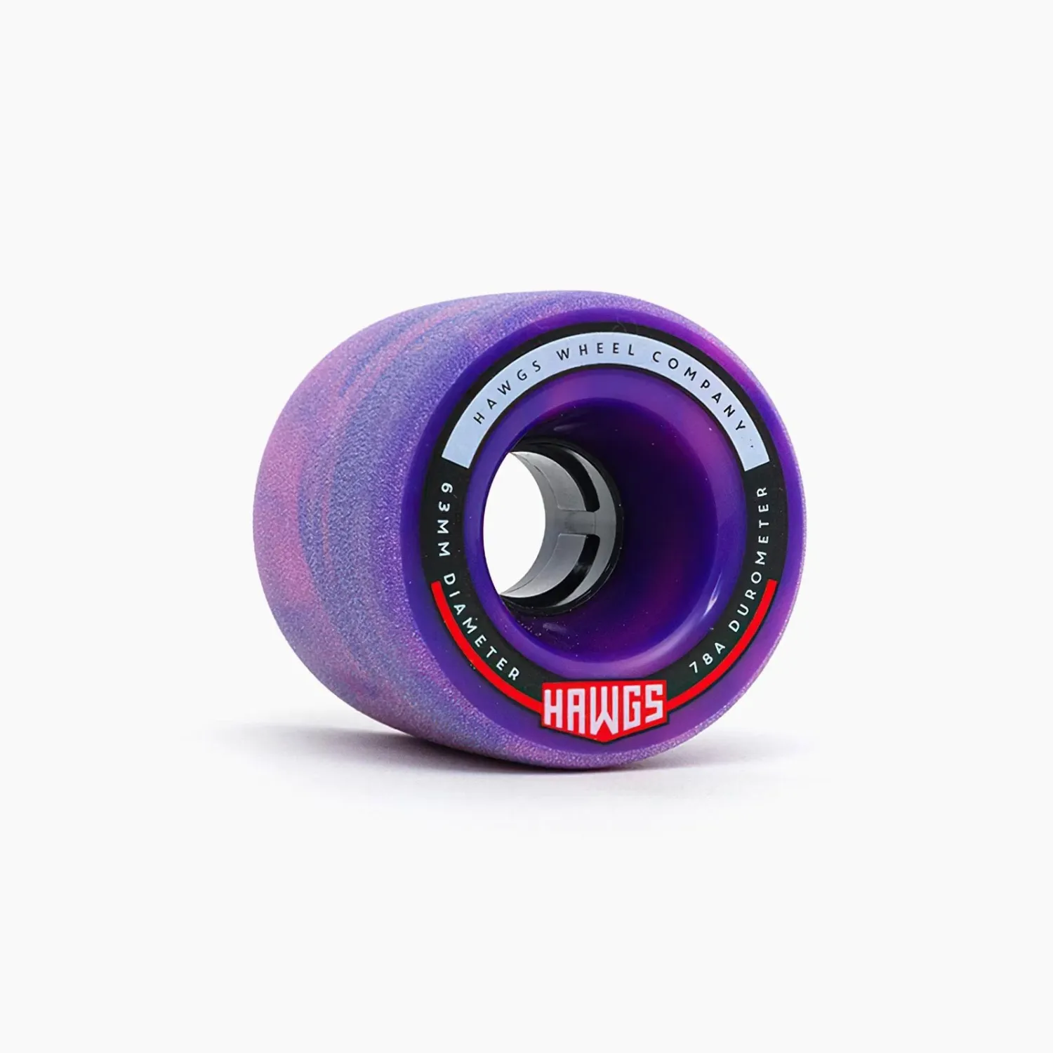 Hawgs Fatty Wheel 63mm - Purple/Pink Swirl 78A