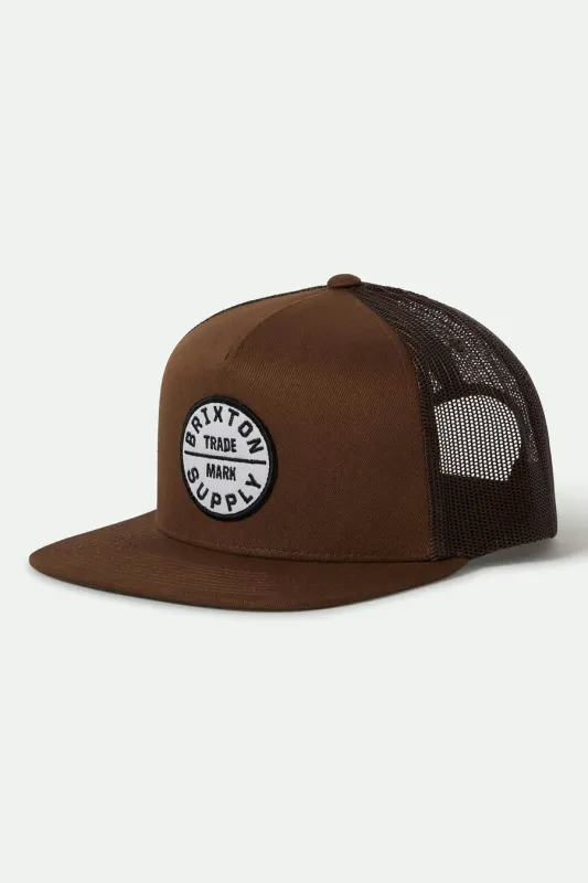 Brixton Oath Trucker Hat - Pinecone Brown