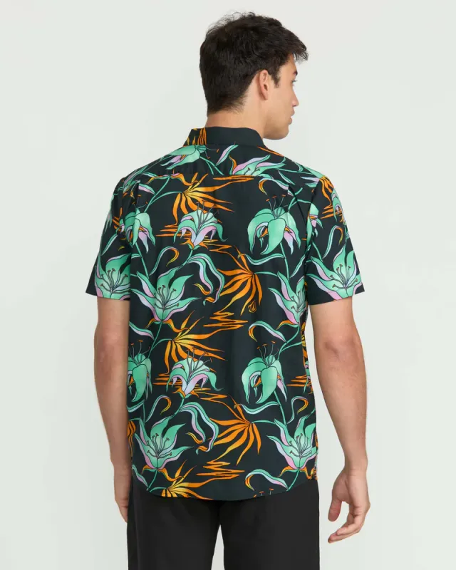 Volcom Brain Melter Floral SS - Black Green