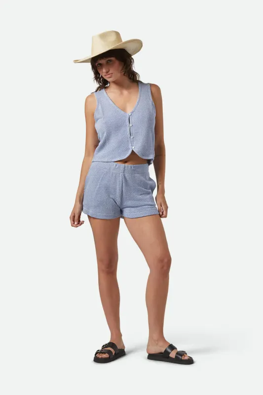 Brixton The Weekend Terry Lounge Short - Off White