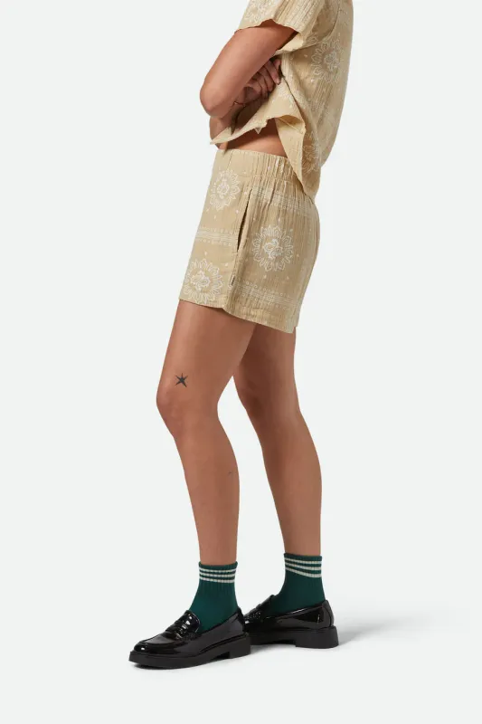 Brixton Wandering Short - Pale Khaki Bandana