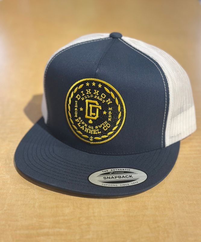 Dixxon Class Black/Gold Trucker - Navy/ White