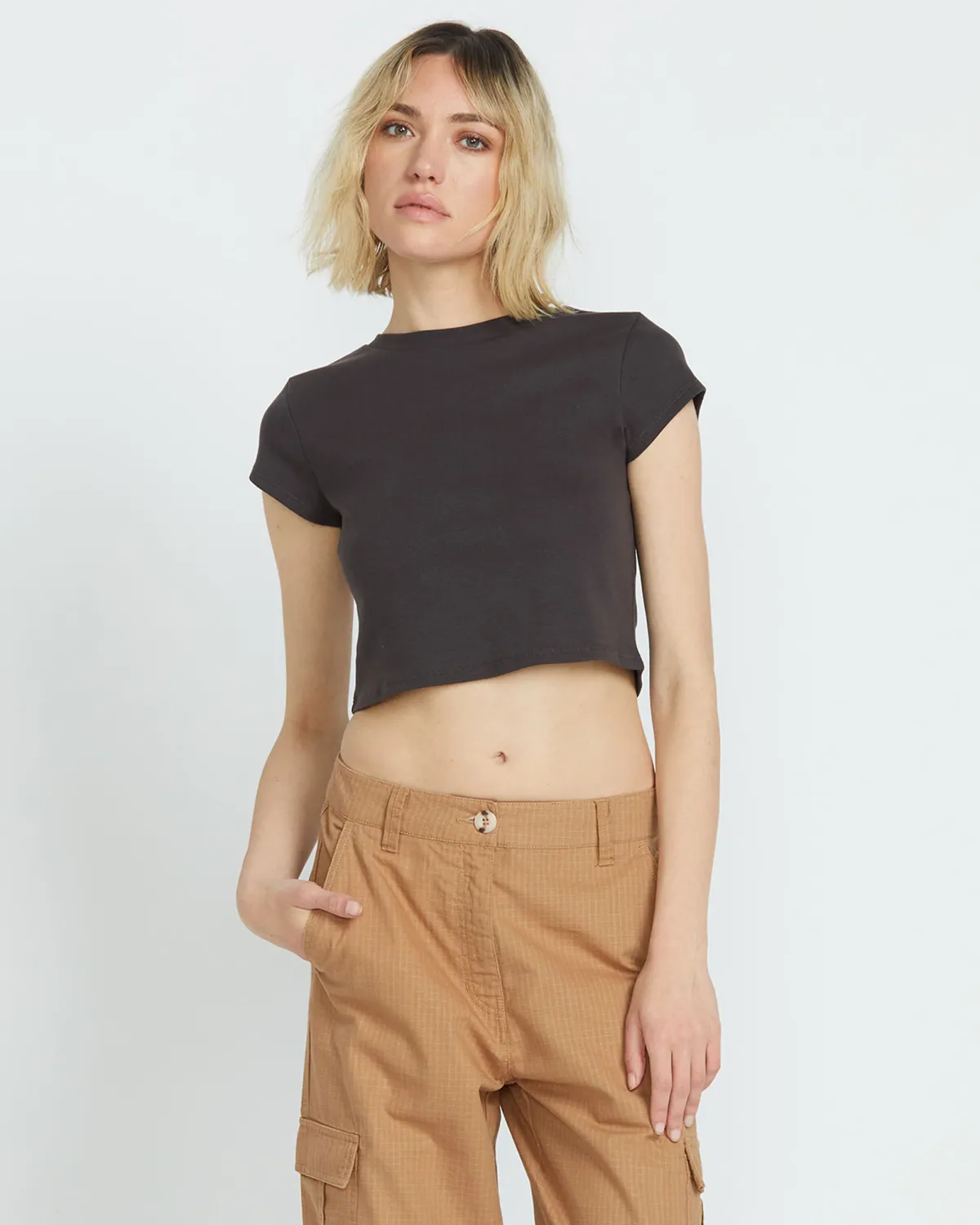 Volcom Lil Baby Tee - Vintage Black