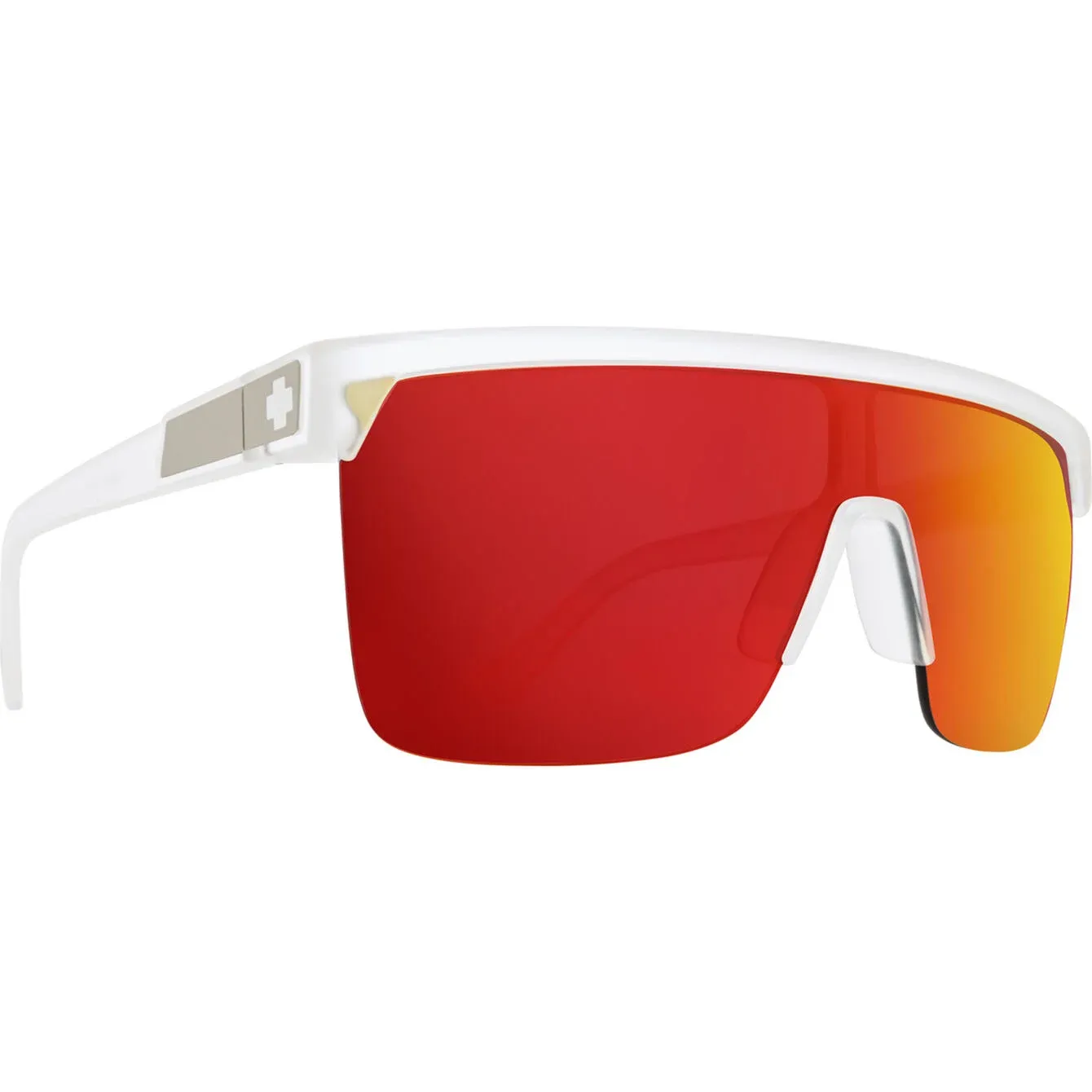 Spy Flynn 5050 Matte Crystal - Happy Grey Green Red Mirror